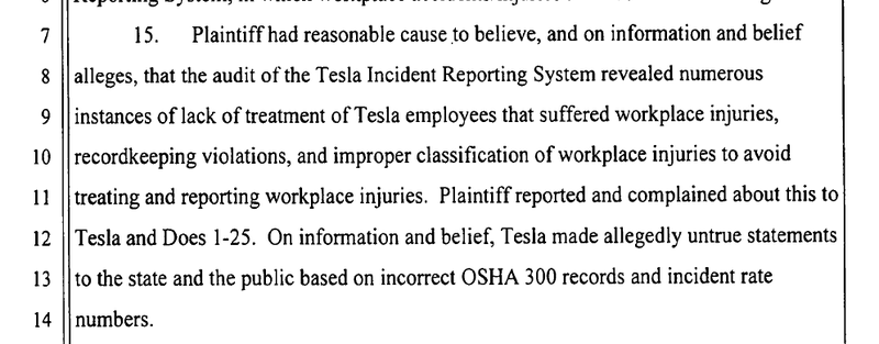 Illustration for article titled Lawsuit: Tesla Fired Exec After He Raised Concerns About Workplace Injuries Going Unreported (Updated)